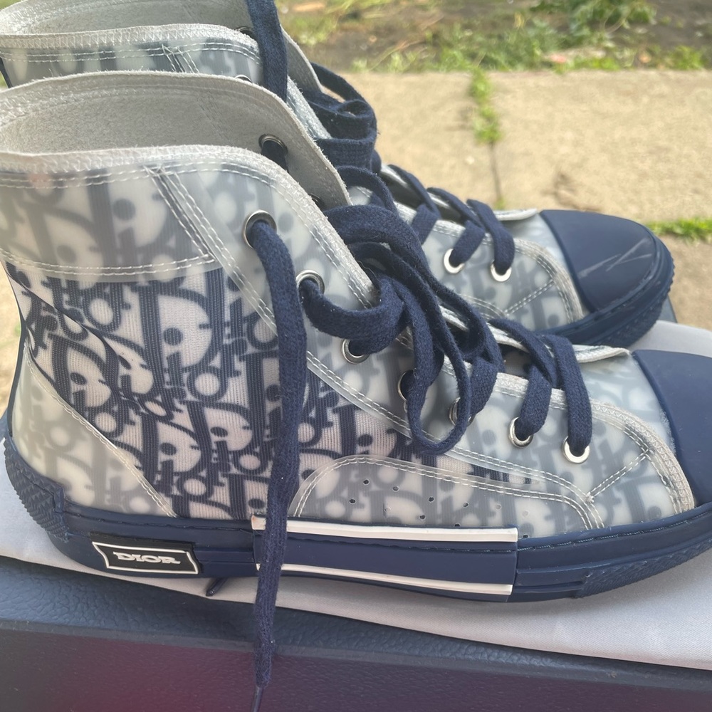 Dior B23 High Top,Blue Oblique,size 8,it